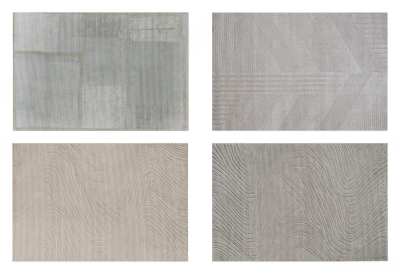 现代高级灰抽象暗纹地毯组合3D模型下载